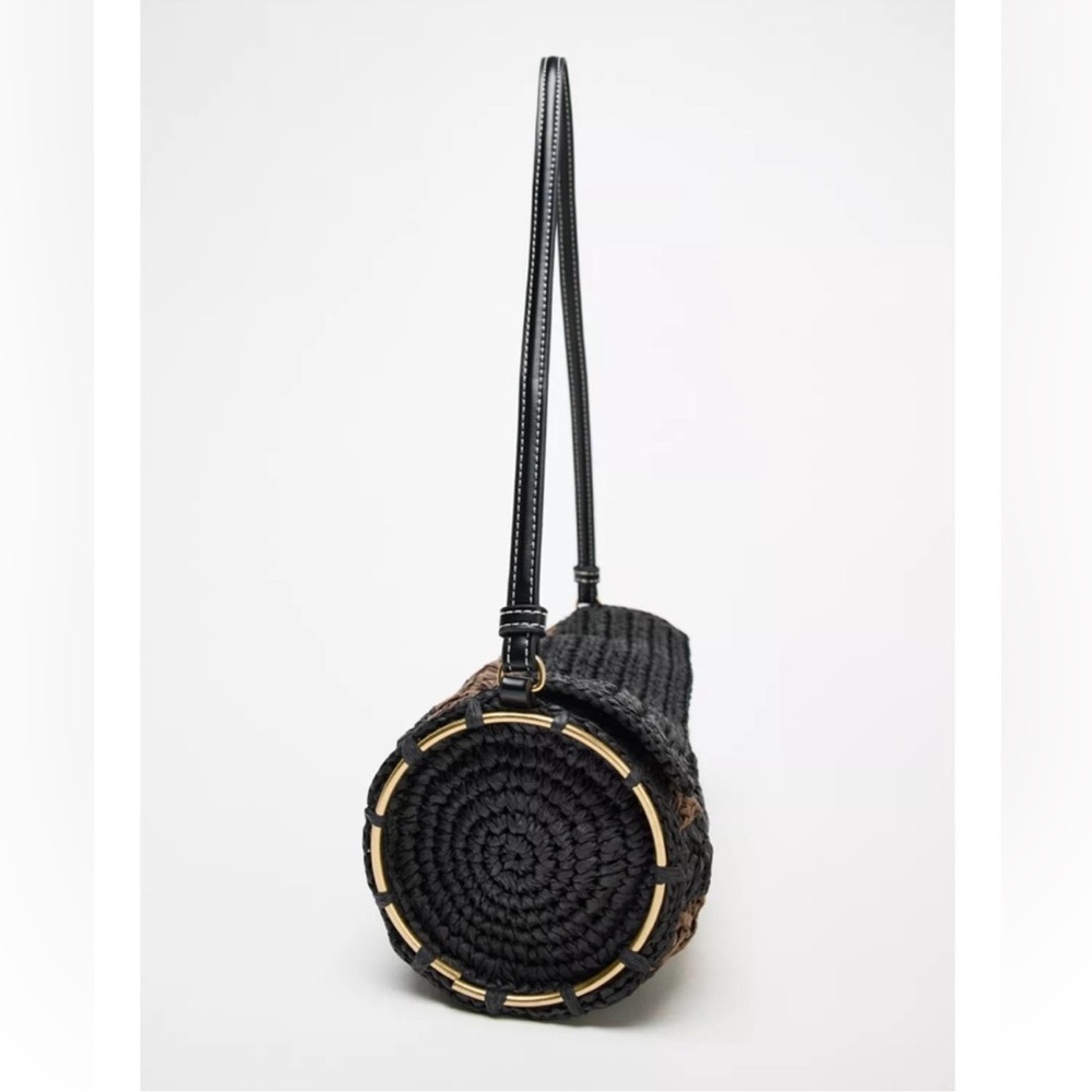 Zara Braided Shoulder Bag NWT - Picture 5 of 9